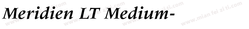 Meridien LT Medium字体转换